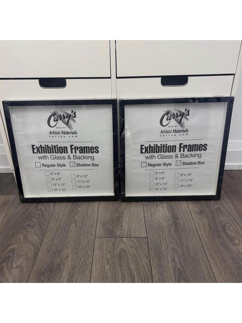 16x16 shadow box frames, new